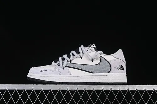 All categories Air Jordan Jordan series basketball shoes Air Jordan 1 Low High-end customized low-top sneakers Travis Scott x Fragment Design x Air Jordan 1 Low OG SP AJ1 Joe 1 Stusi jointly branded Year of the Snake limited edition Double spelled beige and black hook Low-top cultural casual sneakers XX3318-516